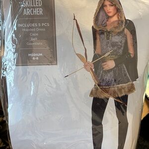 Skilled Archer Costume with Hooded Dress